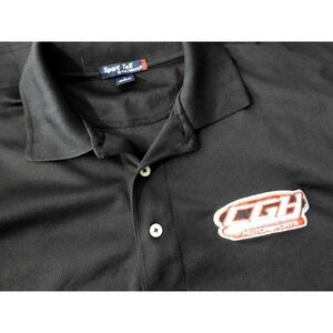 CGH Motorsports‎ Polo Shirt Size L Camden Harp Dirt Asphalt Karting Sportsman
